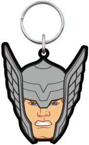 Monogram International Keyring Portachiavi Soft Touch Marvel Thor Head