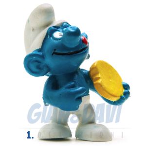 2.0080 20080 Biscuit Smurf Puffo con Biscotto 1A