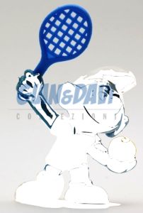 2.0093 20093 Tennis Player Smurf Puffo Tennista 7 solo accessorio