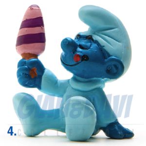 2.0206 20206 Baby with Ice Cream Smurf Puffo Bimbo con Gelato 4A