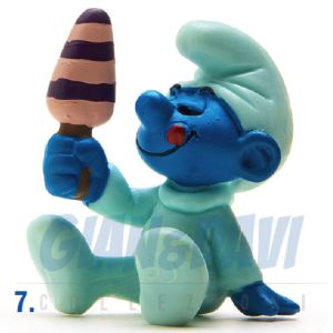 2.0206 20206 Baby with Ice Cream Smurf Puffo Bimbo con Gelato 7A