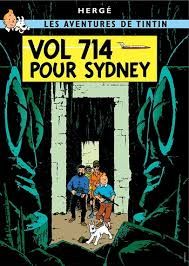 Tintin Moulisart Poster 22210 Vol 714 pour Sydney 70x50cm