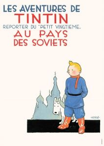 Tintin Moulisart Poster 22230 Tintin au pays des Soviets 70x50cm