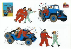Tintin Moulinsart Adhésifs 24224 Objectif Lune