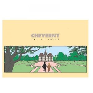 Tintin Moulinsart Postcard 15x10cm - 30160 Cheverny Val de Loire