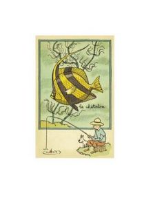 Tintin Moulinsart Postcard 13,5x9cm - 30304 Le chatodon
