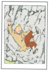 Tintin Moulinsart Double Postcard 16,5x12,5cm - 31013 Tintin Chute