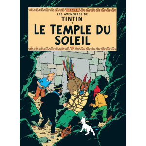 Tintin Moulinsart Double Postcard 16,5x12,5cm - 31082 Le Temple du Soleil