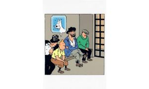 Tintin Moulinsart Double Postcard 16,5x12,5cm - 31125 Tintin au Cachot