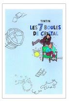 Tintin Moulinsart Double Postcard 16,5x12,5cm - 31157 World Les 7 Boules de Cristal