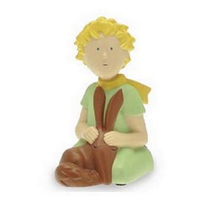 Le Petit Prince a genoux et renard 12 cm