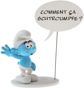 Plastoy Collection Bulles Les Schtroumpfs How do you Puffi Puffo Smurf Smurfs