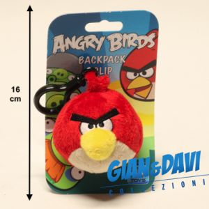 App Toys Giochi Preziosi - Plush Angry Birds - Backpack Clip Red Rosso