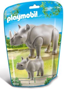 Playmobil 6638 Rinoceronte con Cucciolo