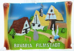 Bavaria Film Asterix & Obelix Magnete Villaggio 7x5cm