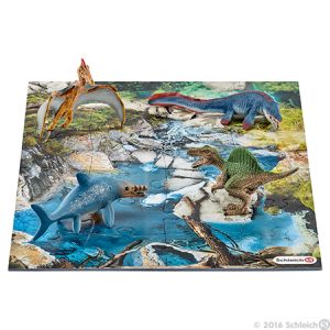 Schleich Dinosaurs 42330 Puzzle & Mini Dinosaurier Set Marino
