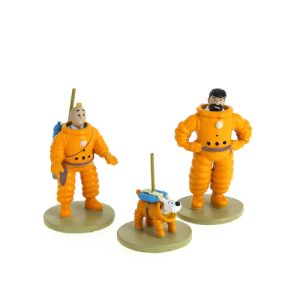 Tintin Figurines en Alliage 46305 Moon box set 3 mini figurines
