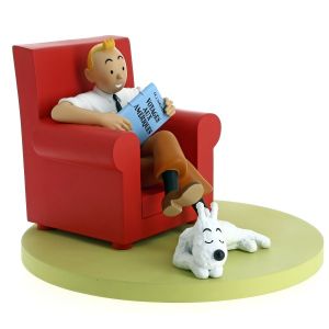Tintin Icons 46404 Tintin at home red armchair