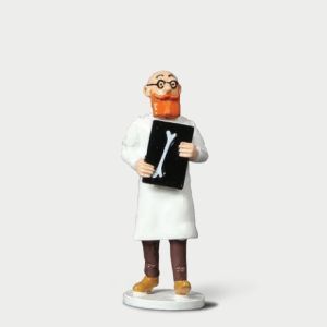 Tintin Figurines en Alliage Carte de Vœux 1972 46533 Docteur Rotule