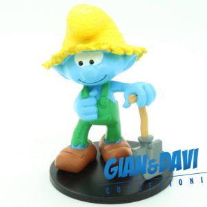 The Smurfs Blue Resin Puppy - 700111 Farmer Smurf