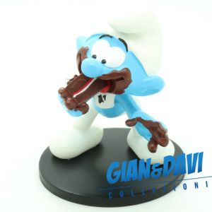 The Smurfs Blue Resin Puppy - 700115 Greedy Smurf