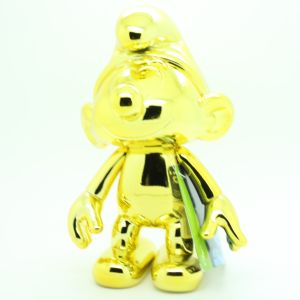 Puffi Puffo Smurf Figurine Schtroumpf Golden-Colured 20cm Vinyl Toys