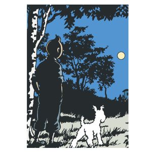 Tintin Cartoleria 54727 A4 stapled Tintin notebook Squared paper