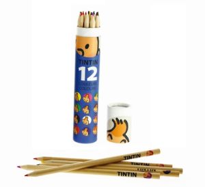 Tintin Cartoleria 54782  Tintin colouring pencils Blue box