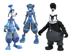 Diamond Select Toys - Disney Kingdom Hearts S3 Complete Sat Goofy + Sora + Pete
