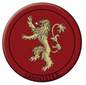 Dark Horses Deluxe Game of Thrones GOT Embroidered Patch Lannister