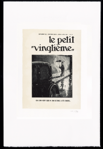 Tintin Estampe Lithographiques Petit Vingtieme 80640 Under The Rain 40x60cm