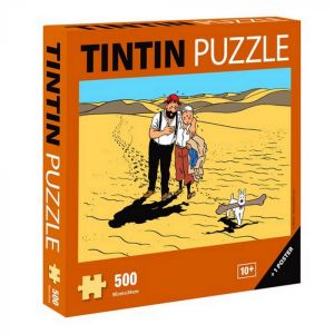 Tintin Puzzle 81552 le pays de la soif 500 pieces + poster