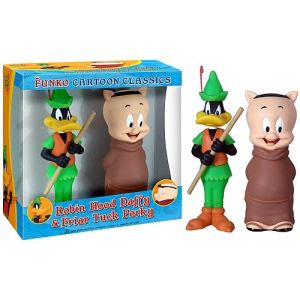 Funko Wacky Wobbler Bobble-Heads Looney Tunes Robin Hood Daffy & Friar Tuck Porky