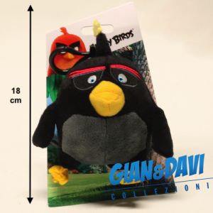 Rovio - Plush Angry Birds 2016 - Backpack Clip Bomb Nero