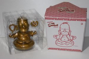 Kidrobot Vinyl -  The Simpsons Homer Buddha Golden Ed. 6" Gold