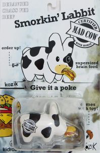 Kidrobot Vinyl - Smorking Labbit Mad Cow Supersized Brain Food 2,5"