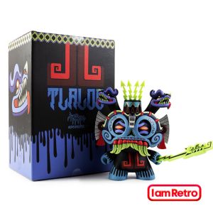 Kidrobot Vinyl - Tlaloc 8" Dunny by Jesse Hernandez Blue BOX DAMAGED
