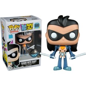 Funko Pop Television 599 Teen Titans Go! 28062 Robin With Baby Exclusive