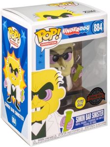 Funko Pop Animation 884 Underdog 52086 Simon Bar Sinister GITD Special Edition