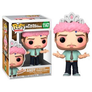 Funko Pop Television 1147 Parks and Recreation 56166 Andy as Princess Rainbow Sparkle