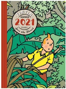 Tintin 24445 Agenda Diary Desk 2021