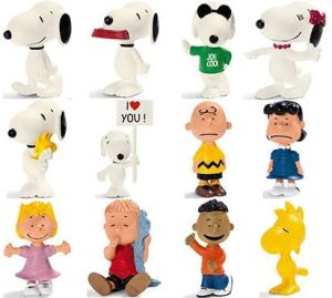 Schleich Peanuts Snoopy 22001 - 22012 Serie completa 12 Personaggi