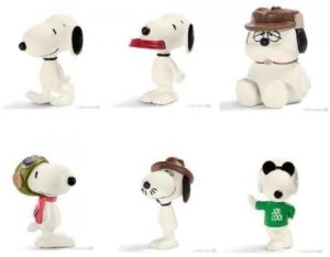 Schleich Peanuts Snoopy 22060 Snoopy e i suoi fratelli Serie completa 6 diversi