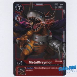 BanDai Digimon Card Game - Tournament Kit Vol.2 - ST1-09 R ALT MetalGreymon Holo