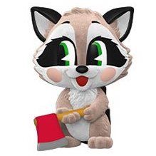 Snookums Raccoon Flocked 1/18 Villainous Valentines Paka Paka Mystery Minis Funko