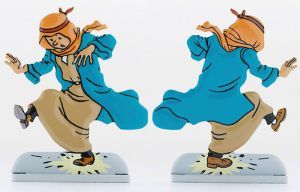Tintin Figurines en Alliage en relief 29209 TINTIN AU PAYS DE L'OR NOIR