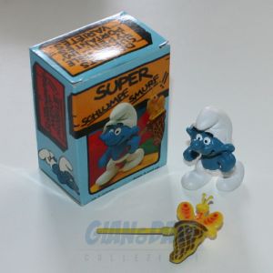 4.0209 40209 Butterfly Cather Smurf Puffo con Retino Farfalle Box 5A