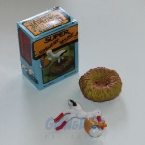 4.0248 40248 Stork With Baby Smurfs Puffo Cicogna con Bimbo Box 5A