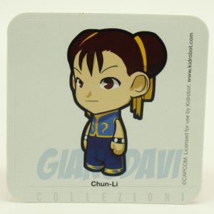 Kidrobot Vinyl Mini Figure -  Street Fighter S3 Chun-Li Blu SOLO CARTA