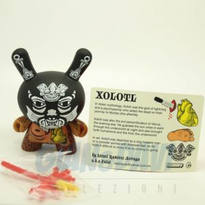 Kidrobot Vinyl Mini Figure - Dunny Azteca 2 - Black Xolotl 2/25